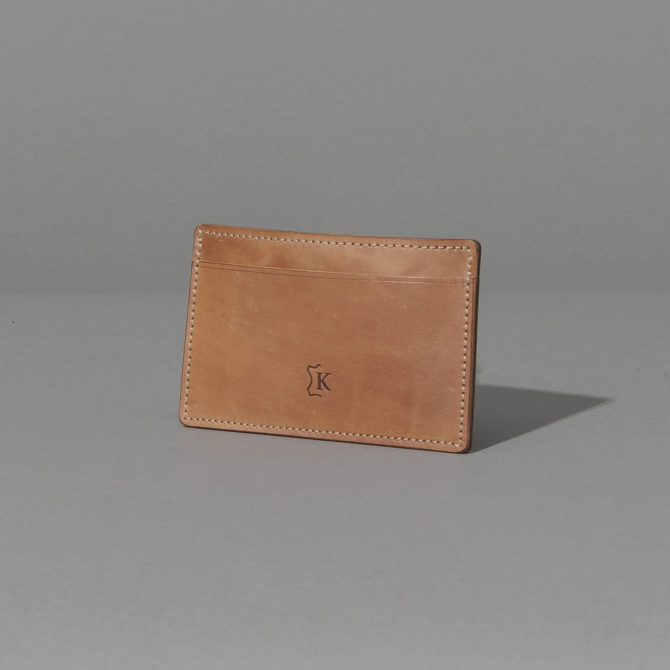 Shell Cordovan Cardcase - Unglazed Natural — GENUINE HORWEEN PRODUCTS